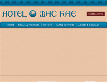 Tablet Screenshot of hotelmacrae.com